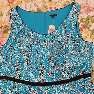 Ann Taylor Bright Turquoise Dress